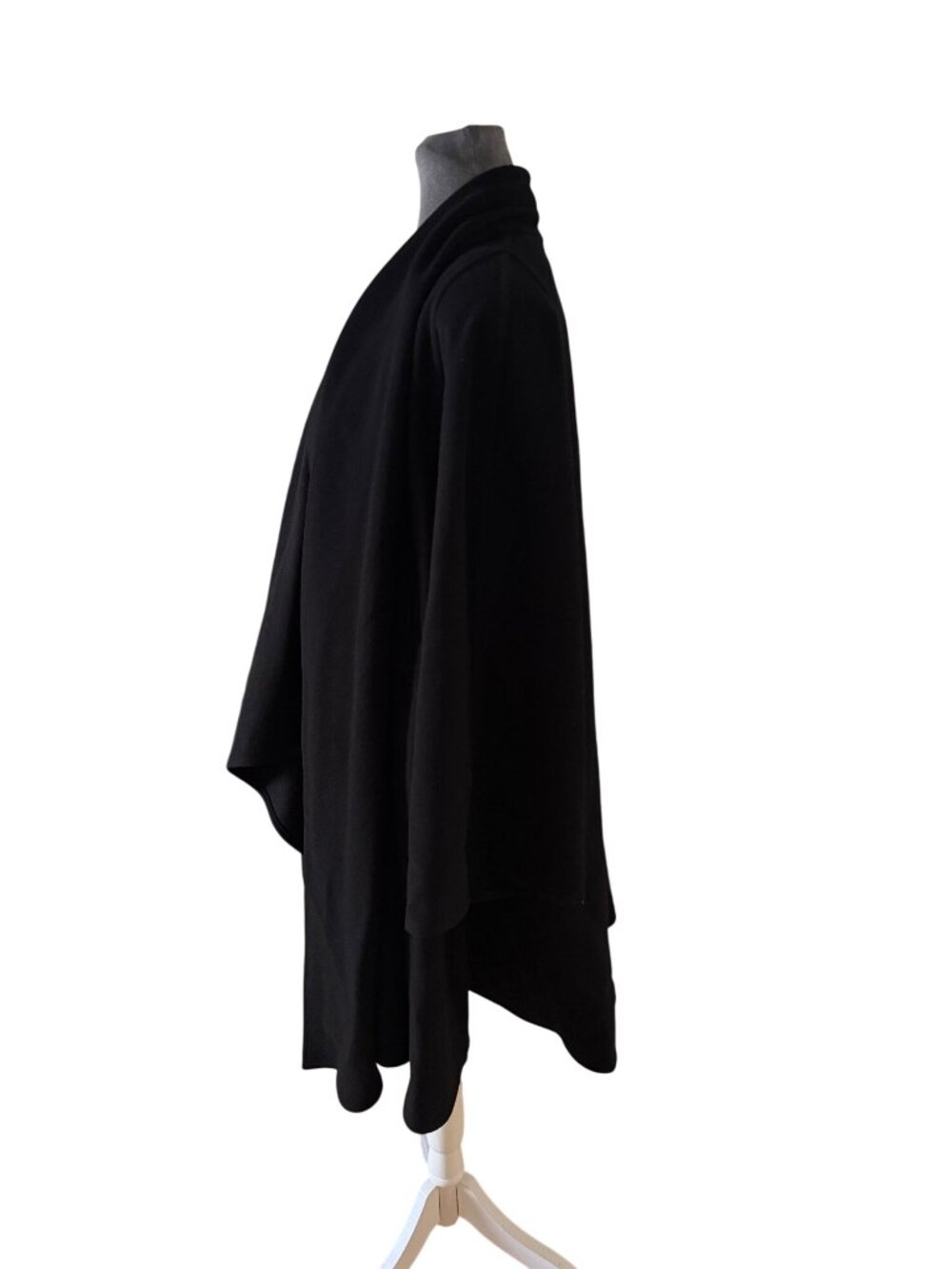 Maurice Daquin Vintage Black Open Front Cape Women’s One Size - Picture 4 of 11